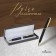 Gift handle, ball "Classic" in the leatherette case, rotary, with rhinestones