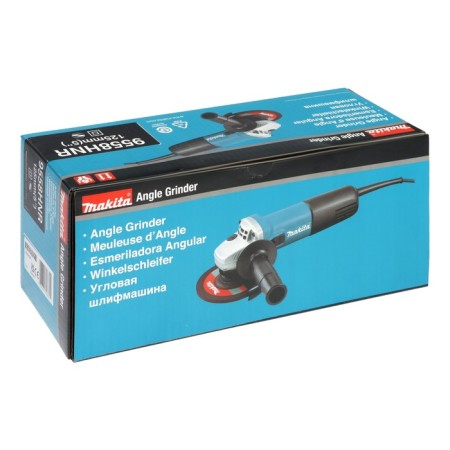 Corner grinder Makita 9558HNR, 840 watts, 125 mm, 11000 rpm, smooth start, antirestar-10