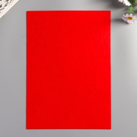 Soft felt 1 mm "red" set 10 sheets format A4-1