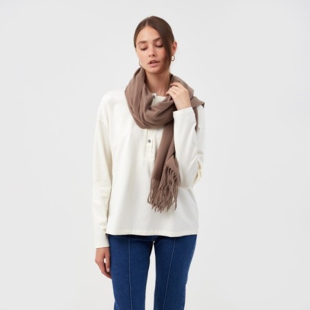 Women's Palatine Minaku monophonic col. beige, size 76*180 cm