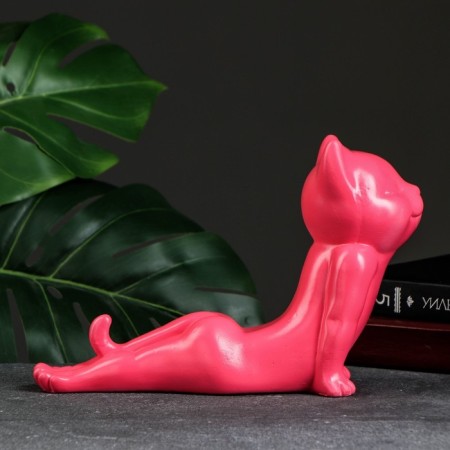 Figure "Cat Mess Up" pink, 17cm-2