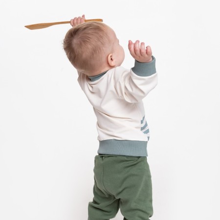 Svitshot Children's, Milk/Green color, height 98 cm-5
