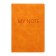 Notepad A5 "Orange", 60 sheets, without Linovka, artificial leather, thermoting, tinted OFSET BLOCK 70g/m2