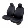 T -shirts for Azard Basic seats, front with a headrest, closed seats and back, black