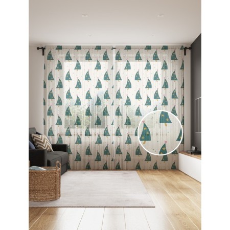 Photo "Christmas trees dance", size 145x265 cm, 2 pcs