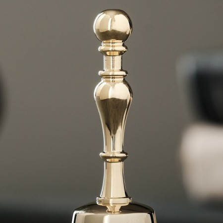Valdai bell No. 4, polished, with a metal pen, D - 5 cm-1