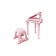 Musical Children's Piano Center Everflo Maestro, pink color