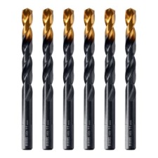 Сверло по металу DENZEL 717223, 11 мм, HSS-Tin, Golden Tip, 6 шт.