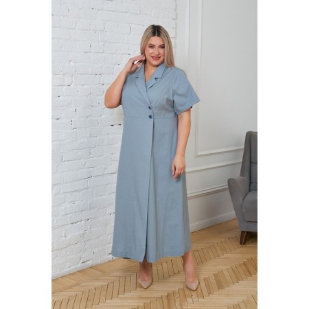Women's dress, size 56, blue color-2