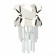 Sconces st. SL1232.101.01. Casorta. 1x60 W, E14, 21x34 cm, color chromium