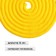 Ripper for rhythmic gymnastics weighted Grace Dance, 3 m, yellow color