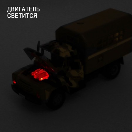 Inertial truck "ZIL. Police ", scale 1:34, light and sound-4