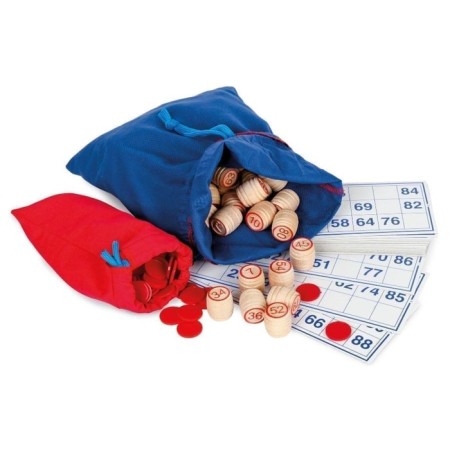 Board game Russian lotto in a tin box "Blue Casket" with wooden barrels-2