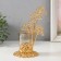Summary metal, glass per 1 candle "Tree branches" d = 4.7 cm, gold 12.3x13.5x20 cm