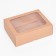 The box is folding, the lid is, with a window, craft, 20 x 15 x 6.5 cm,