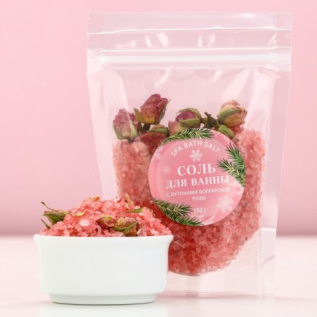 New Year. Baths with Bulgarian rose buds, 150 g-1