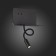Wall lamp ST LUCE. SL1576.401.02. 2x3 watts, LED, 4000K, 470 LM, 20x15 cm, black color