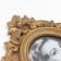 Photo frame Polystone 10x15 cm "twisted petals" aged gold 18x27.5 cm