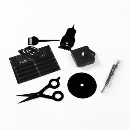 Watching interior watches, 3D "hairdresser", sticker, large, D-45 cm-3