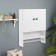 Bathroom cabinet, white, white, 48.6 x 65 x 15 cm
