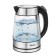 Electric ketter KitFort KT-6105, glass, 1.7 l, 2200 watts, silver