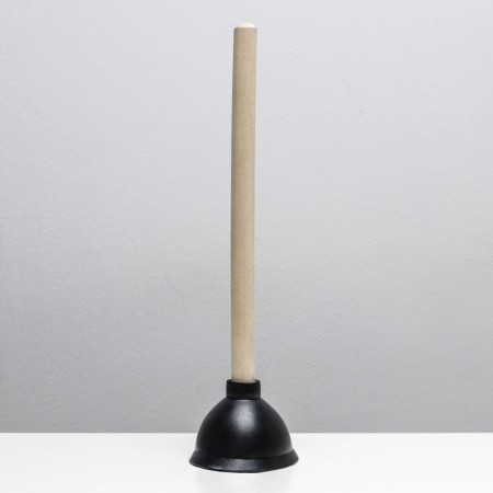Vantuz with a wooden handle, d = 11 cm, h = 34 cm