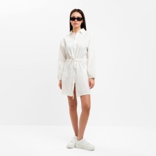 Women's summer dress with kulisk mist size 44-46, white color