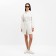 Women's summer dress with kulisk mist size 44-46, white color