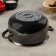 Metallic pan, 5.1 l, glass cover, induction, black color