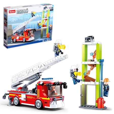 Designer Fireman "Machine with a staircase", 343 parts