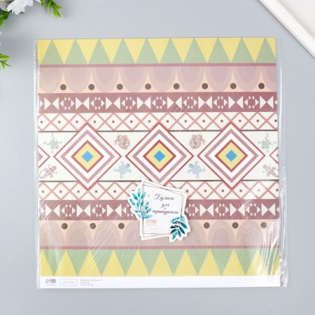 Scrapbooking "Ethnic" density 180 g 30.5x32 cm-4