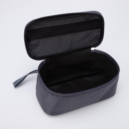 Lightning cosmetic bag, gray color-3
