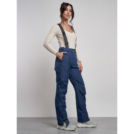 Semi-combinezone ski insulated female winter, size 50, dark blue color-15