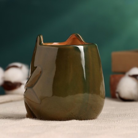 Pot "Frog" Green, 8.5x8x9cm-3