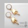 Earrings Metal "HAM", Color Gold