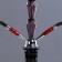 Hookah Silent Night, 50 cm, 2 tubes, black flask, shaft chrome