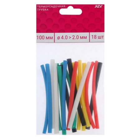 The heat -assigned tube Duwi, 4/2 mm, set, 18 pcs.-2
