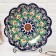 Largan Rishtan ceramics "Flowers", 33 cm, blue, rifting