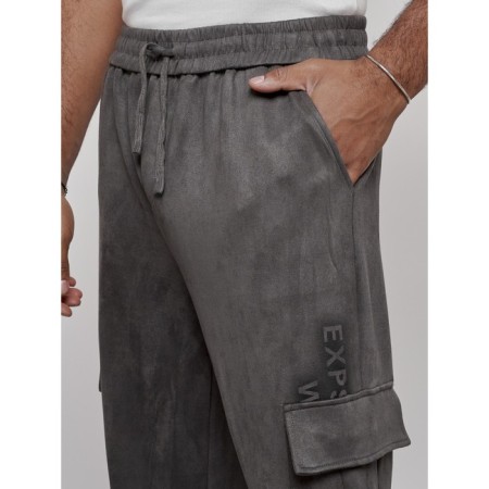 Joggers are sports male, size 50, gray color-11
