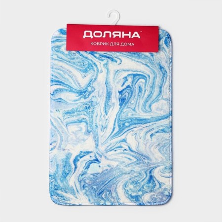 Bath and toilet mat “Heavenly”, 40 × 60 cm, blue color-7