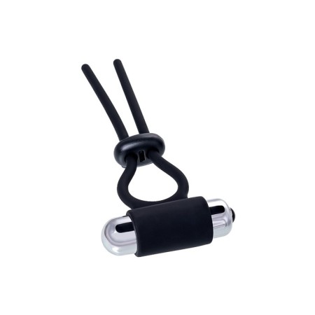 Lasso for penis A-Toys By Toyfa Jat, silicone, black, 14 cm-2