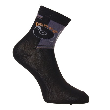 Children's socks NAT1-2688, Black color, rr 20-22