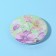 Folding mirror "flowers", d = 7.5 cm, green color