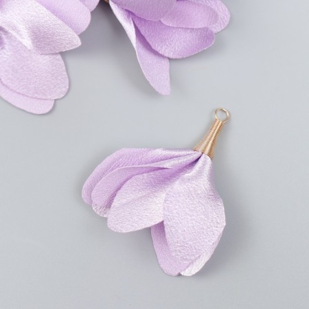 Decor for creativity Textile "Bun, Color of Wisteria" set 6 pcs 6 cm
