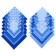 Men's handkerchiefs "Ethel" size 30x30 cm, (set 12 pcs,), blue color, MIX drawing