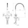 MILARDO DUPLEX DUPSB0FM05 kitchen mixer, pour 178 mm, flexible spout, chrome