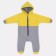 Combineson children's insulated tops "Capitane", height 74 cm, color gray/yellow