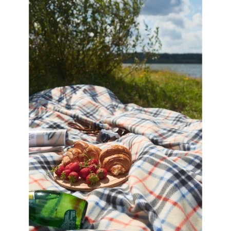 Mackenzie plaid, size 150x200 cm, beige color-2