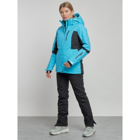 Ski costume female winter, size 50, blue color-2