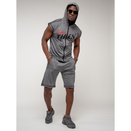 Male tracksuit, size 50-52, gray color-4